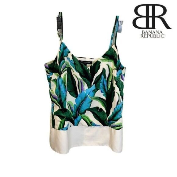 Banana Republic Women's Boho V Neck‎ Spaghetti Straps Tank Top Summer Sleevless - Picture 1 of 7